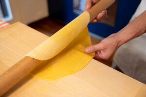 Tagliatelle tagliate a mano